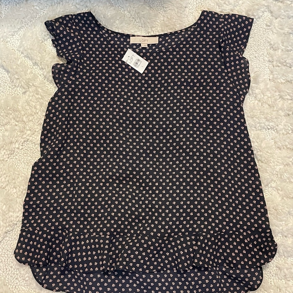 Flower dot blouse